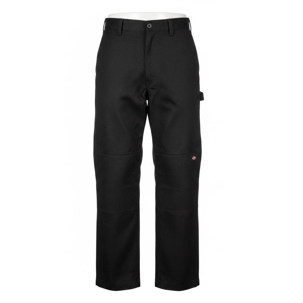 Dickies Carpenter Pants Mens 36x32 Black Straight Double Knee Workwear Cotton